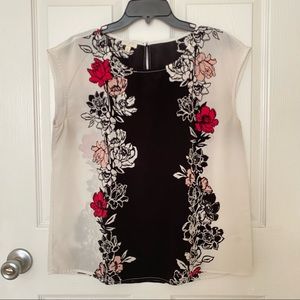 Talbots Women’s Sleeveless Floral Print Top